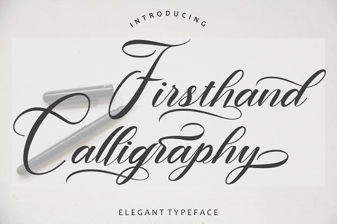Firsthand Calligraphy Elegant Typeface