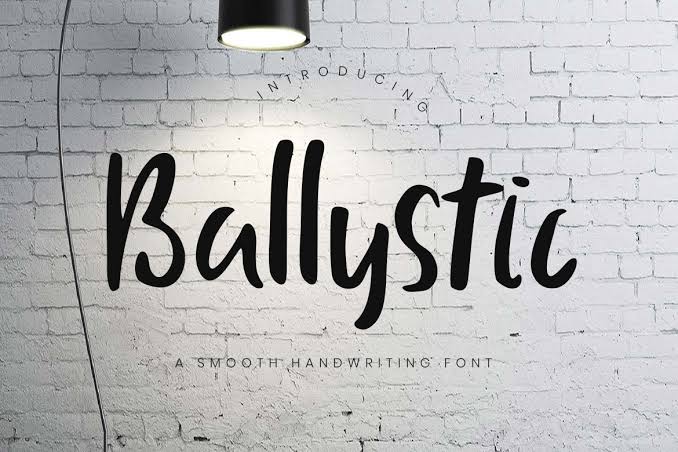 Ballystic Handwriting Typeface Font