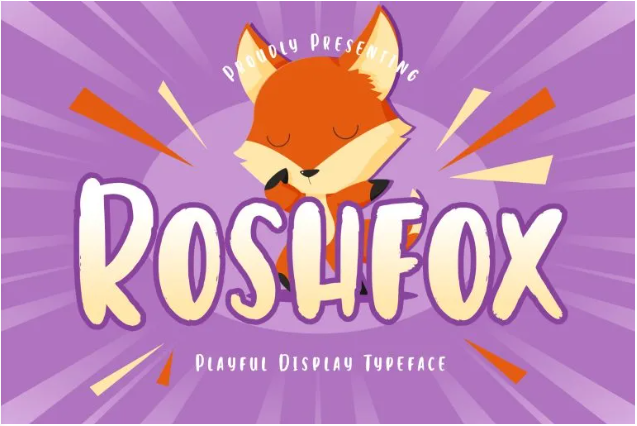 Roshfox Playful Typeface