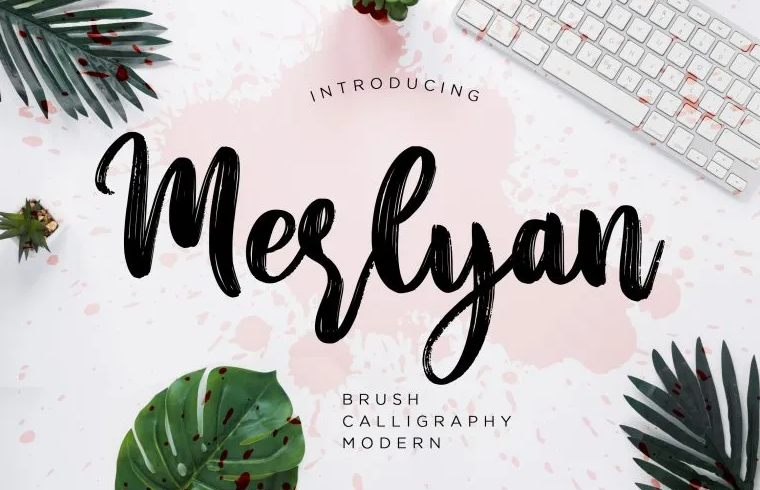 Merlyan Brush Calligraphy Font