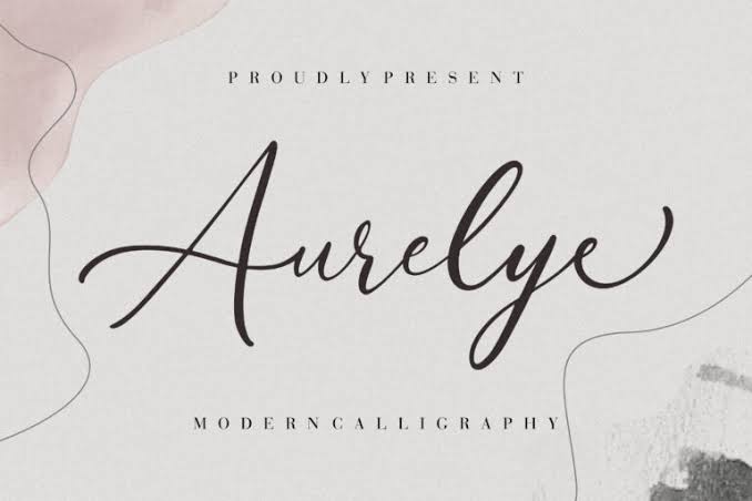 Aurelye Modern Calligraphy Font