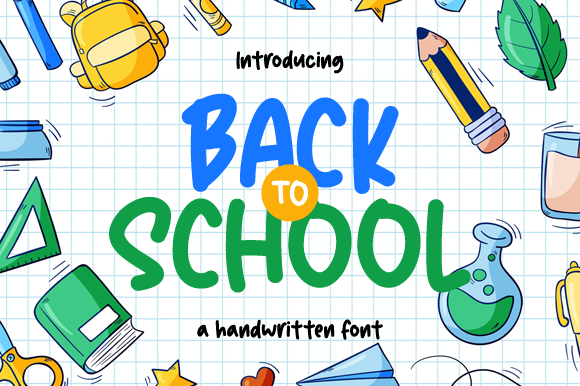Back to School a Handwritten Font