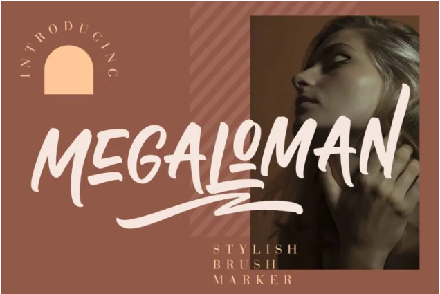 Megaloman Brush Marker Font