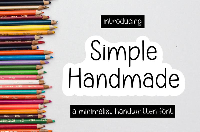 Simple Handmade a Minimalis Handwritten Font