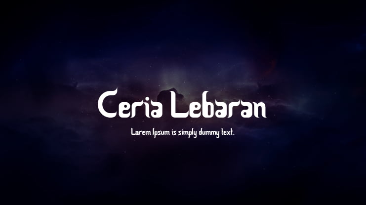 Ceria Lebaran Font