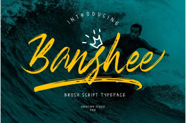 Banshee Brush Script Font