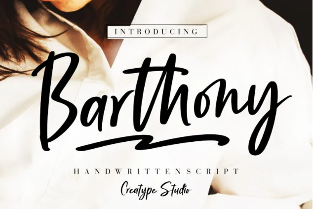 Barthony Script Font