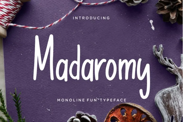 Madaromy Monoline Fun Typeface