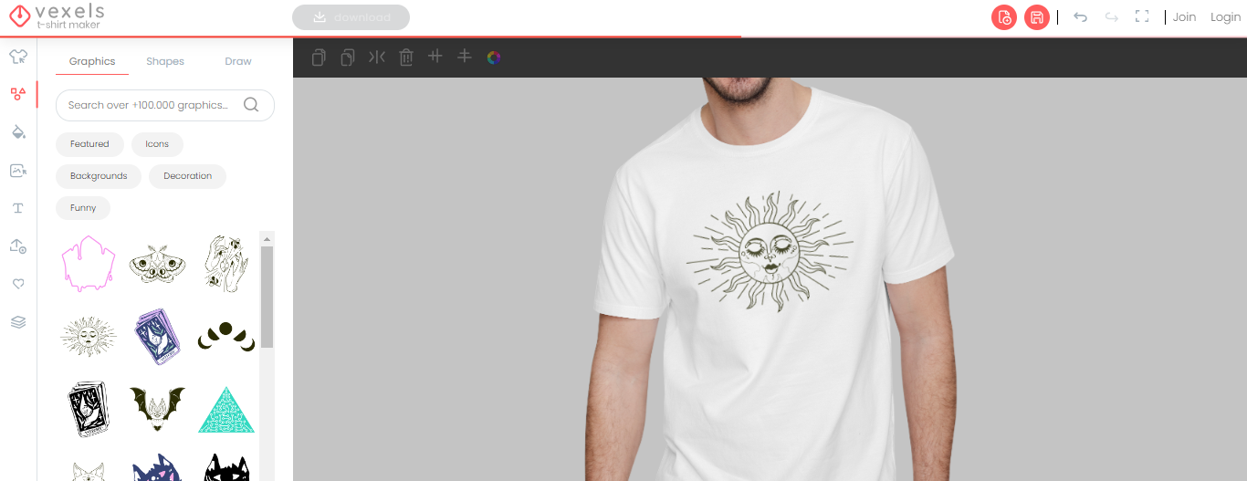 T-shirt maker by Vexels