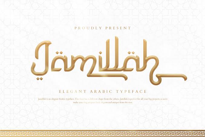 Jamillah Elegant Arabic Typeface