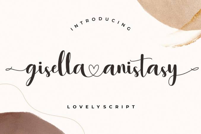 Gisella Anistasy Lovely Script Font