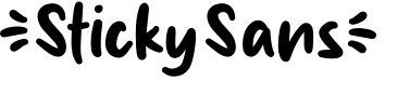 Sticky Sans Font