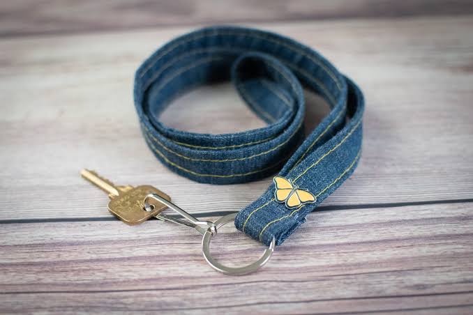 Denim Delight Lanyard