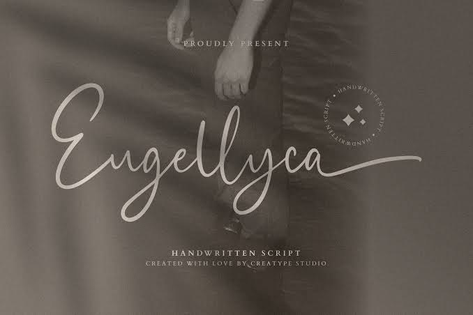 Eugellyca Script Typeface for Festive Design