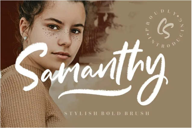 Samanthy Bold Brush Script Typeface