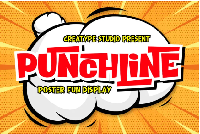 Punchline Poster Display Typeface