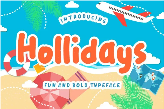 Hollidays Font Similar to Comic Sans Typeface