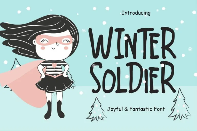Winter Soldier Font for Holiday Season