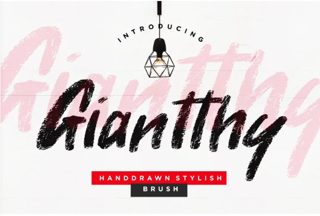Giantthy Brush Font