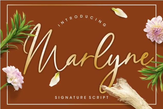 Marlyne Script Typeface
