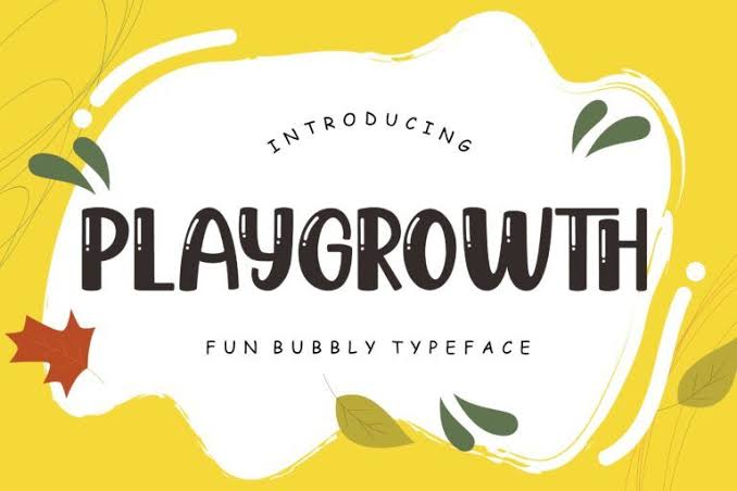 Playgrowth Fun Display Font