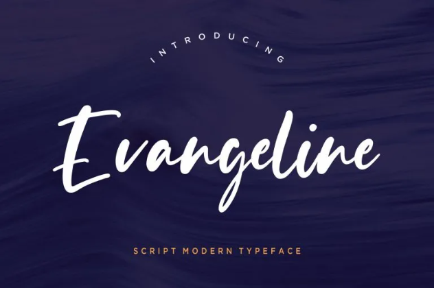 Evangeline Modern Script Font