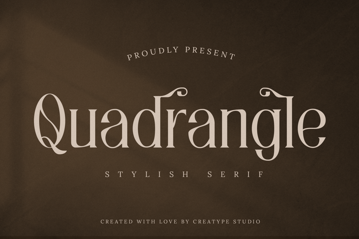 Quadrangle Stylish Serif Typeface