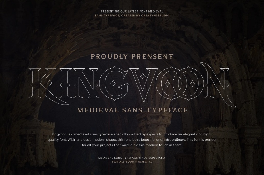 Kingvoon Medieval Font