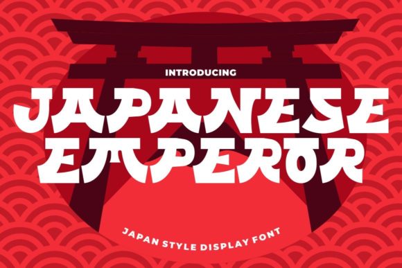 Japanese Emperor Japan Style Display Font