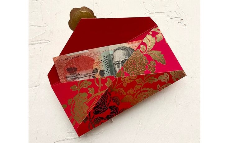 Red and Green Red Envelope for Chinese New Year Angpao Design