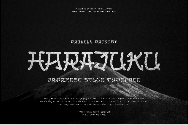 Harajuku Japanese Style Typeface