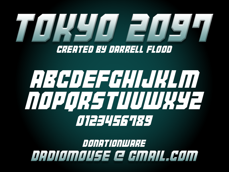 Tokyo 2097 Display Typeface