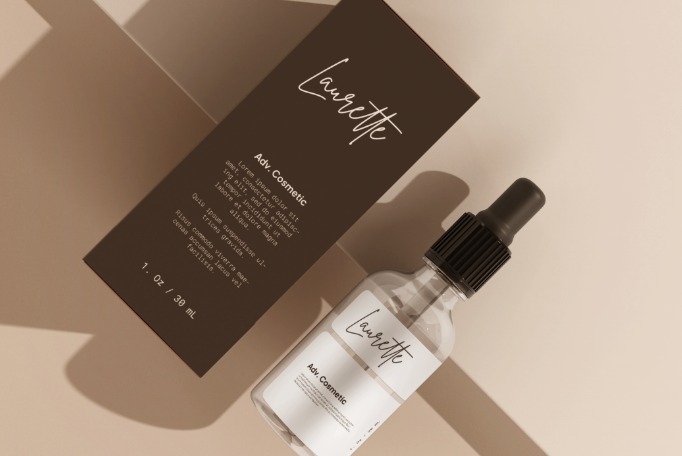 Brittany Font for Cosmetic Packaging Design