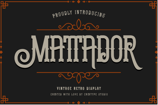 Mattador Retro Typeface