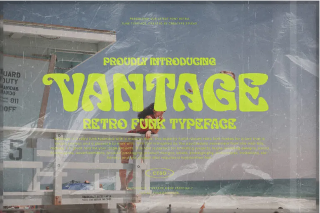 Vantage Retro Funk Font