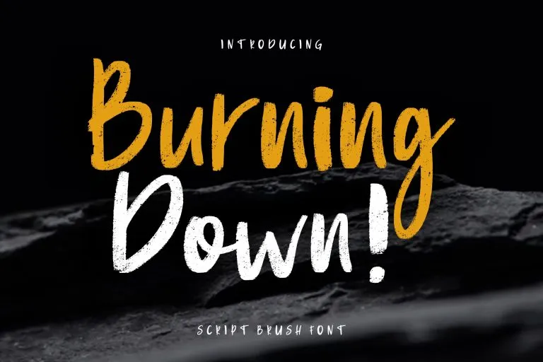 Burning Down Font