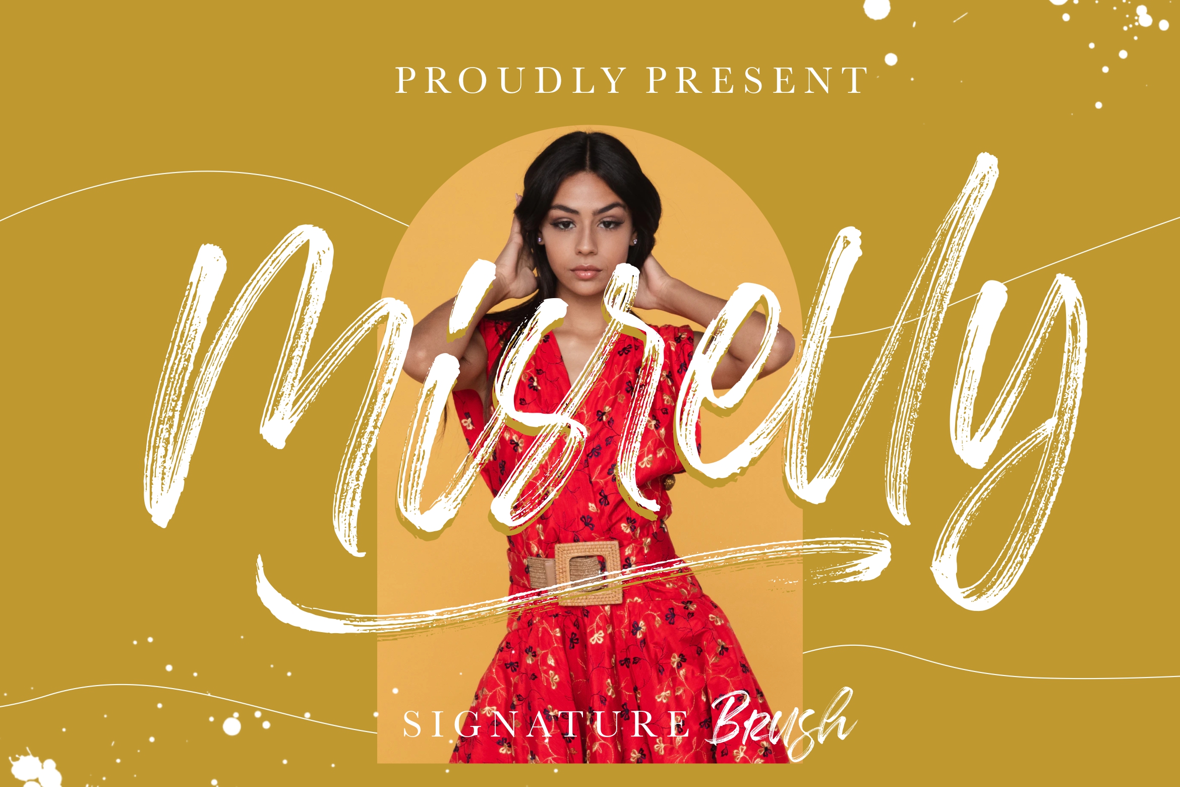 Misrelly, an elegant water color brush font