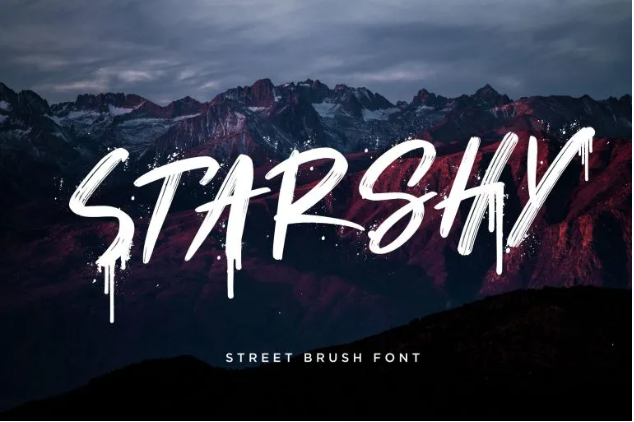 Starshy Brush Typeface