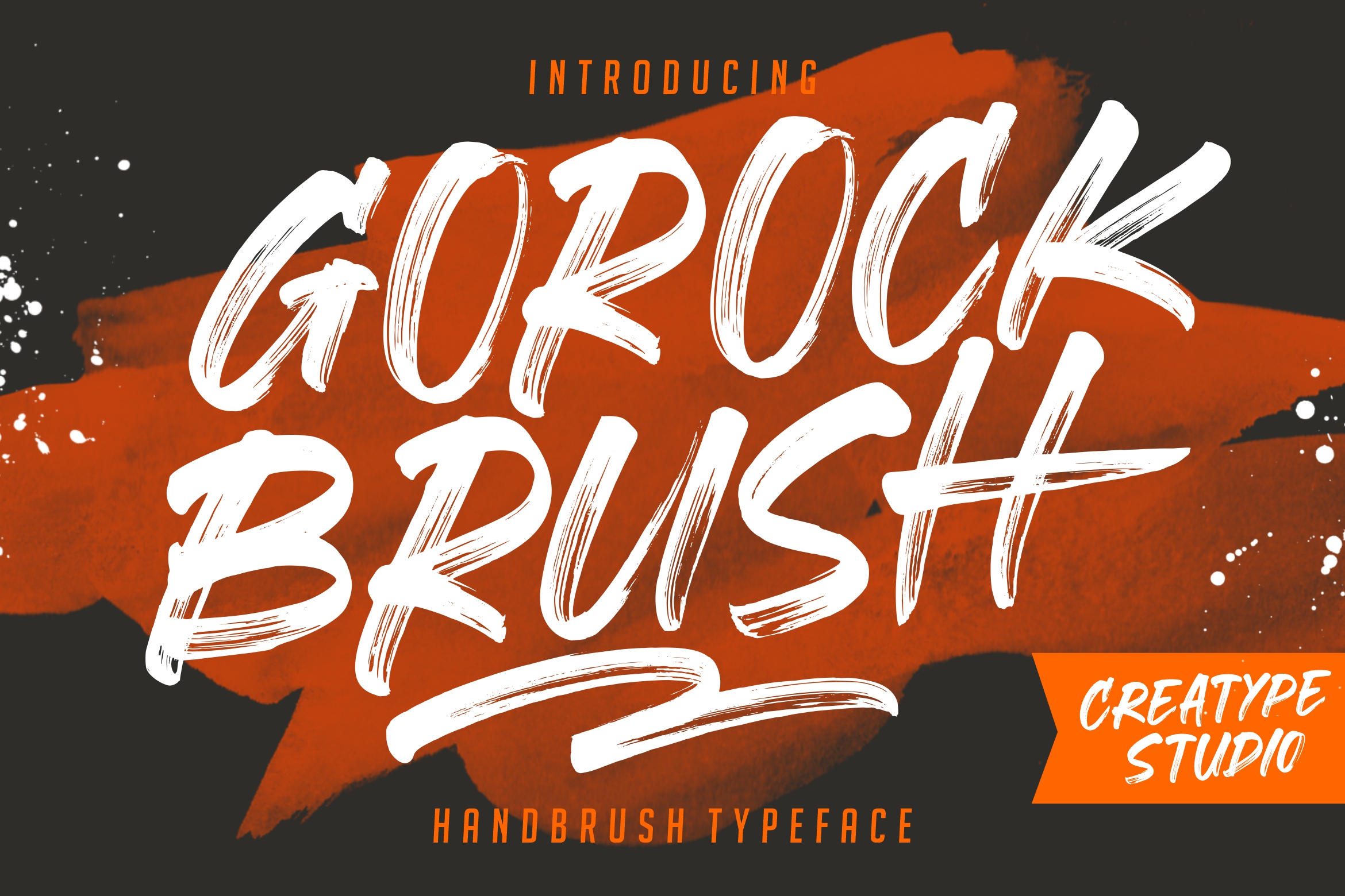 Hard brush font, Gorock font