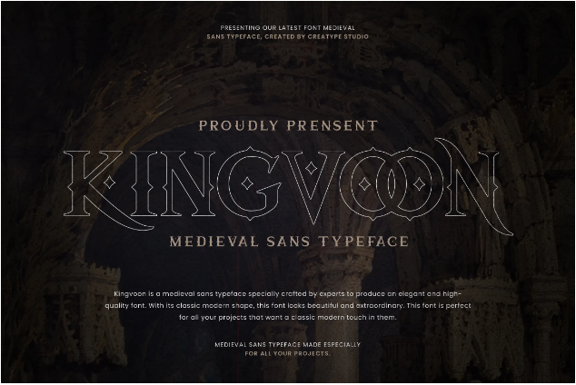 Kingvoon Medieval Font