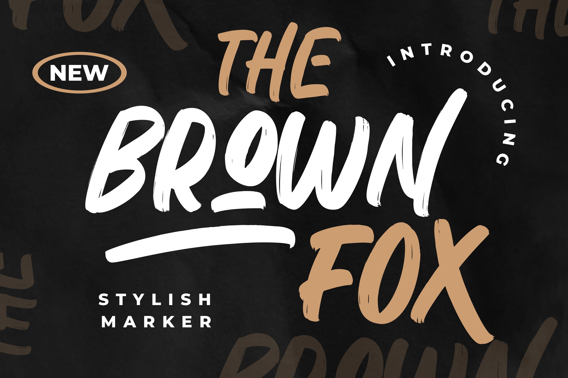 The Brown  Fox brush font