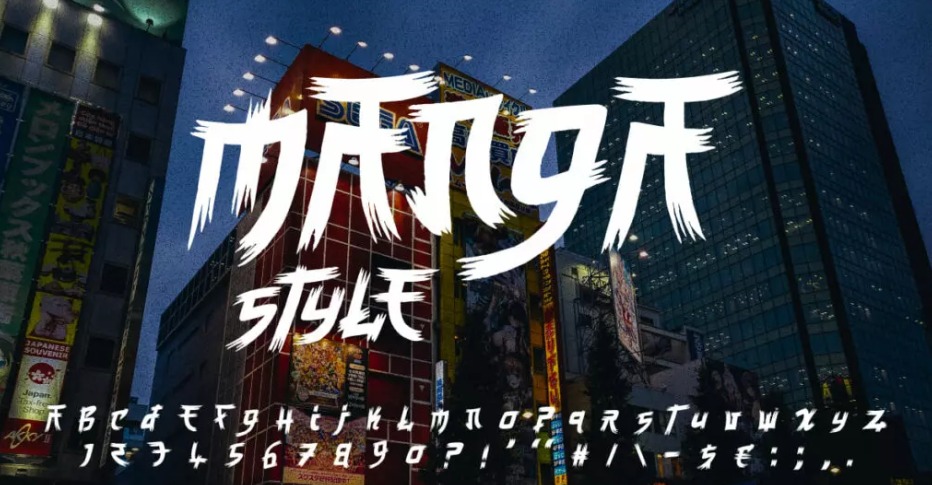 Manga Style Font