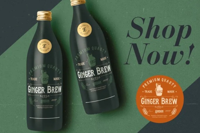 Traditional Drink Packaging by Whisholder Font