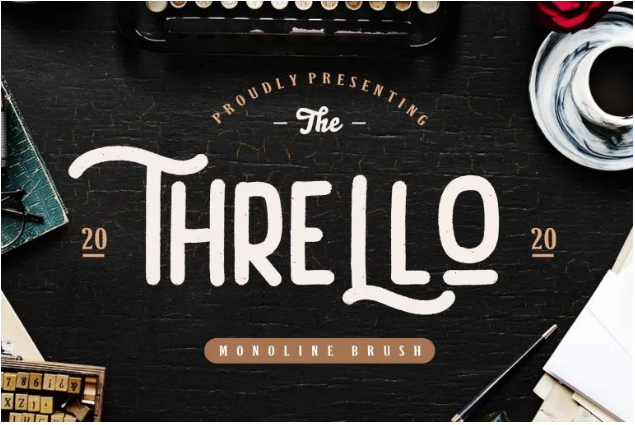 Thrello Monoline Font