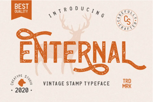 Enternal Vintage Adventure Game Font
