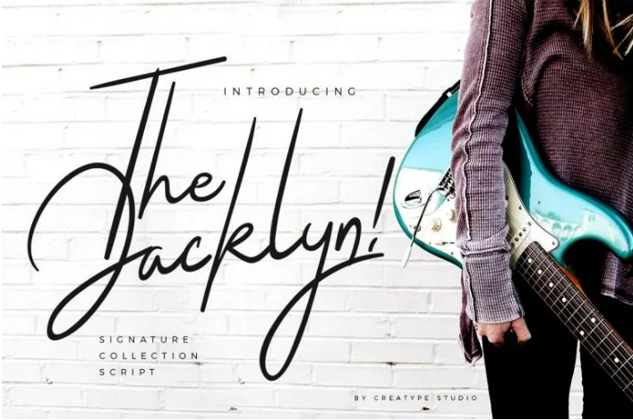 The Jacklyn Signature Typeface