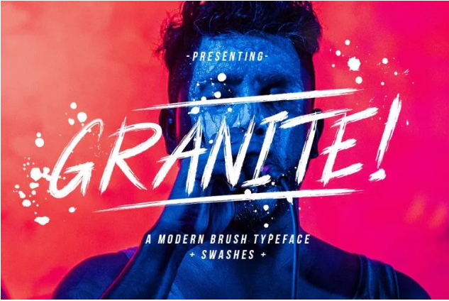 Granite Modern Brush Typeface