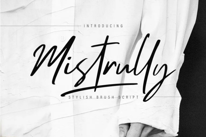 Mistrully Stylish Brush Typeface