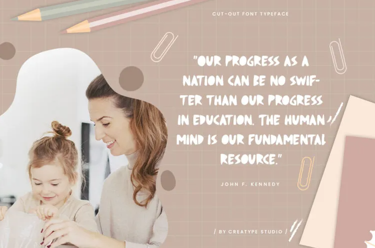 Fruiti Juicy Cut-Out Typeface