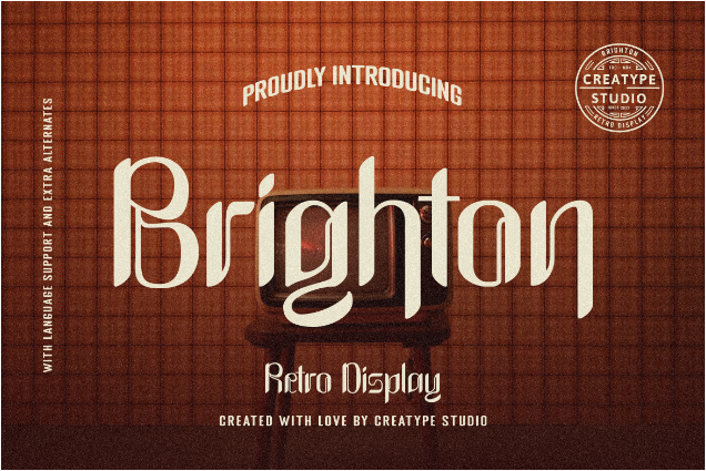 Brighton Cultural Game Typeface